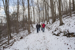 Hellam Hills hiking in winter