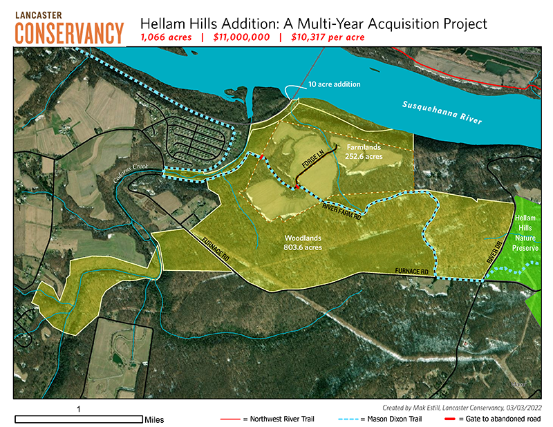 Map Hellam Hills Addition